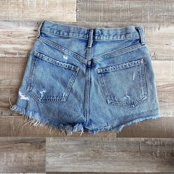 AGOLDE Girl Power Jaden High Rise Denim Shorts - Size 25 - Picture 4 of 6